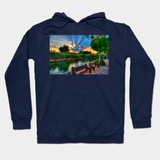 Amazing Sun Rays By The River Hoodie